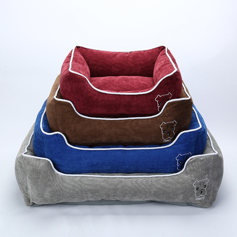 Washable Dog Bed for All Seasons - Comfortable & Warm