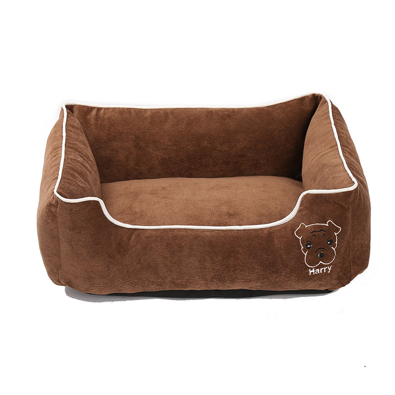 Washable Dog Bed for All Seasons - Comfortable & Warm